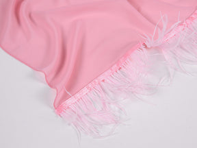 MSL121 plain pearl chiffon Feather hijab scarf