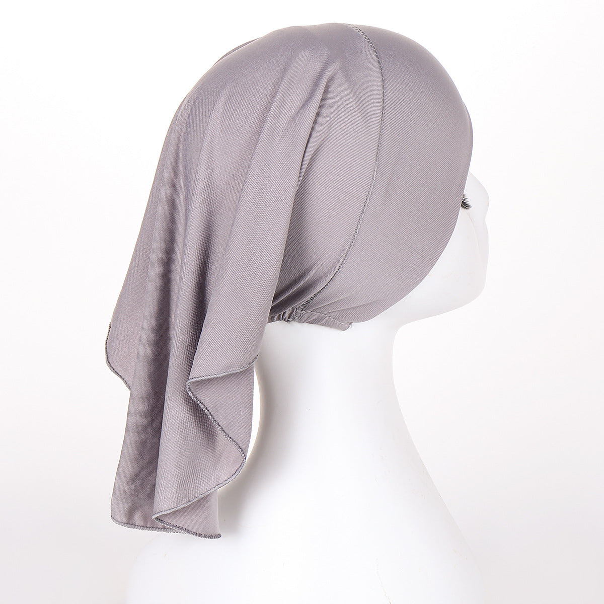 8046  Multi-colored crystal linen long-tail cap