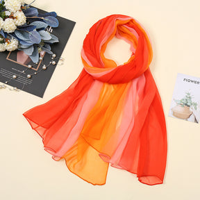 QQ004 georgette gradient color hijab scarf