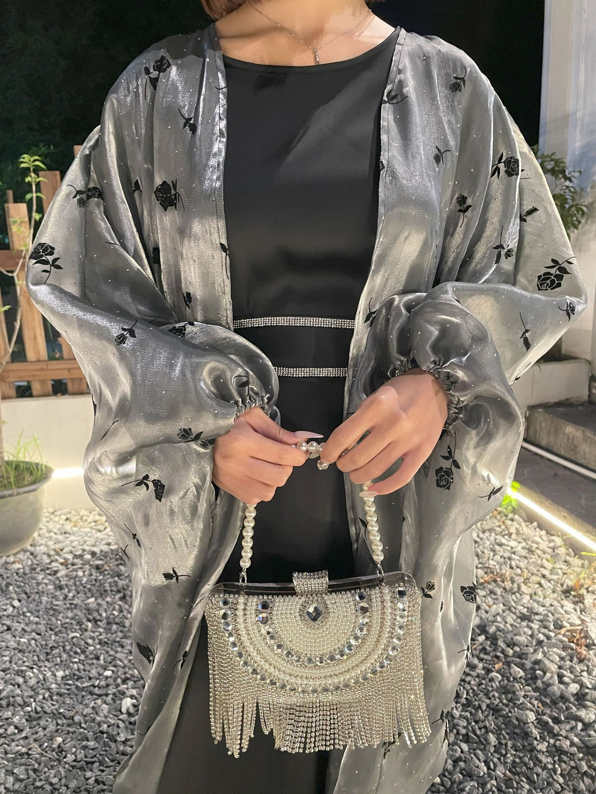 MGTZ  Muslim Abaya Rose Dress