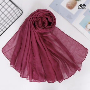 YW86 plain TR cotton hijab