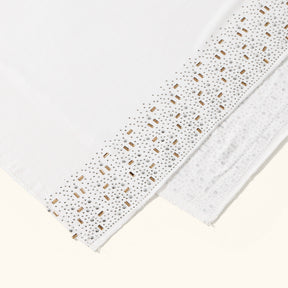 YW425  Mercerized Cotton Special-Shaped Hotfix Rhinestone Hijab