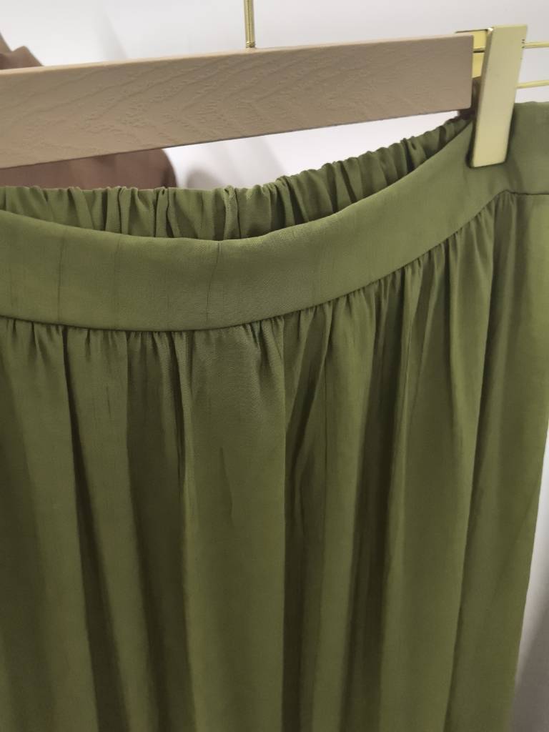 L8018   Puff Sleeve Shirt Skirt Set