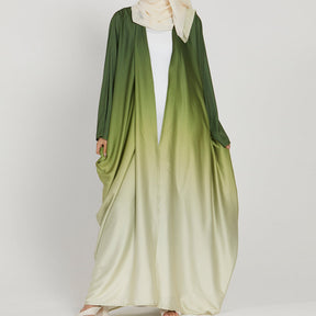 6750 Color Gradient Mobre Muslim Abaya