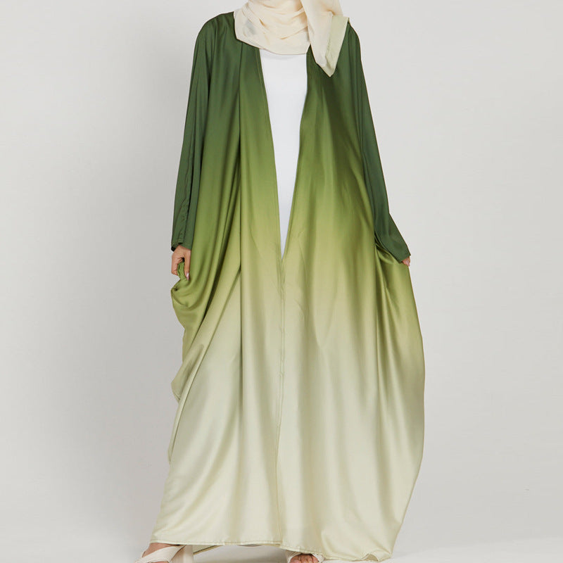 6750 Color Gradient Mobre Muslim Abaya