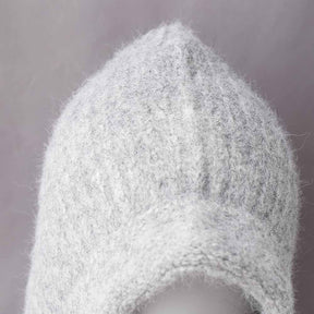 QD5-124  Fall Winter Thickened Faux Cashmere Hijab Cap