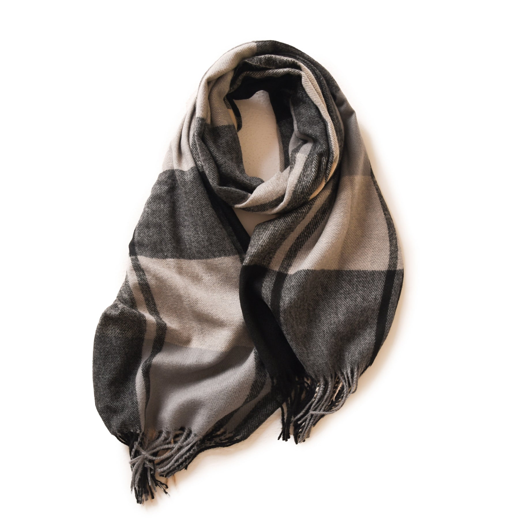 Fashion plaid cashmere scarf