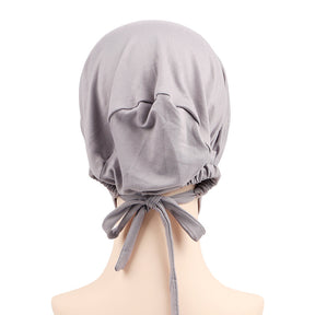 DZM-14 Milk Silk Elastic Collar Hat Middle East Malaysia Indonesia Fashion Solid Color Bottom Small Hat Ethnic Hat