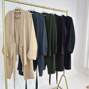 LR835  Two-piece suit of tie top and wide-leg pants