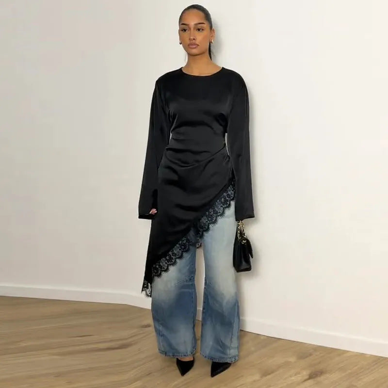 T04  Casual Fashion Slim Fit Abaya Long Dress