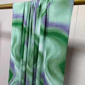 JB099  Mercerized Cotton Double Sided Watercolor Marble Print Long Hijab