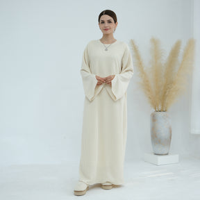 LR912  Fall/Winter Thickened Polyester-Spandex Knit Sweater Dress