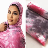 YZ06  Breathable and soft mercerized cotton hand-dyed hijab