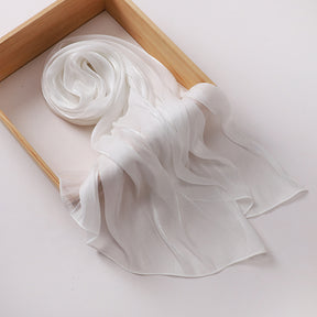 MSL348   New soft silk style bun head fashion gauze scarf travel vintage style scarf wholesale