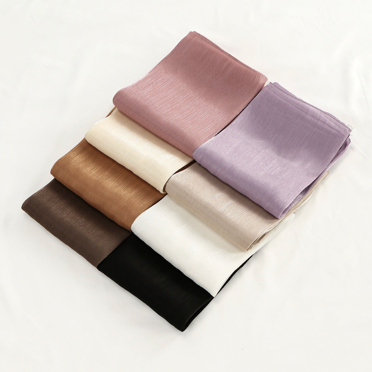 VS780 Pañuelo para la cabeza de seda brillante de color sólido