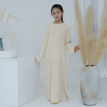 LR782 Abaya para niños con borlas bellamente bordadas BABY ABAYA abaya