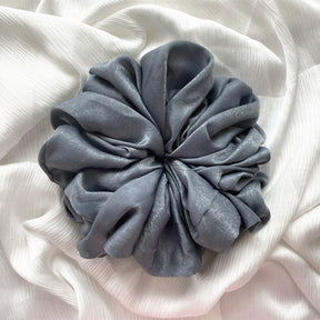 WJA40  Satin  Tencel Velvet Large Size Women's Big Head Flower Large Intestine Circle Tencel Hair Tie