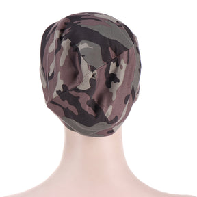 TJM-印花色丁 printed hijab turban hat