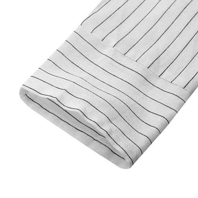 2020915  Women's Retro Stripe Cotton Linen A-Line Dress for Autumn