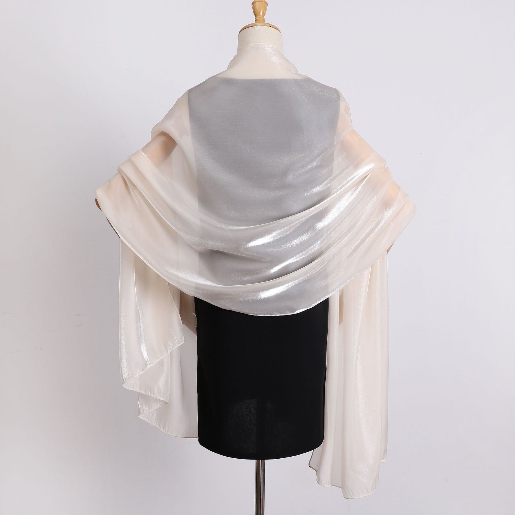 OGS01  Plain Glossy Organza Silky-Look Hijab