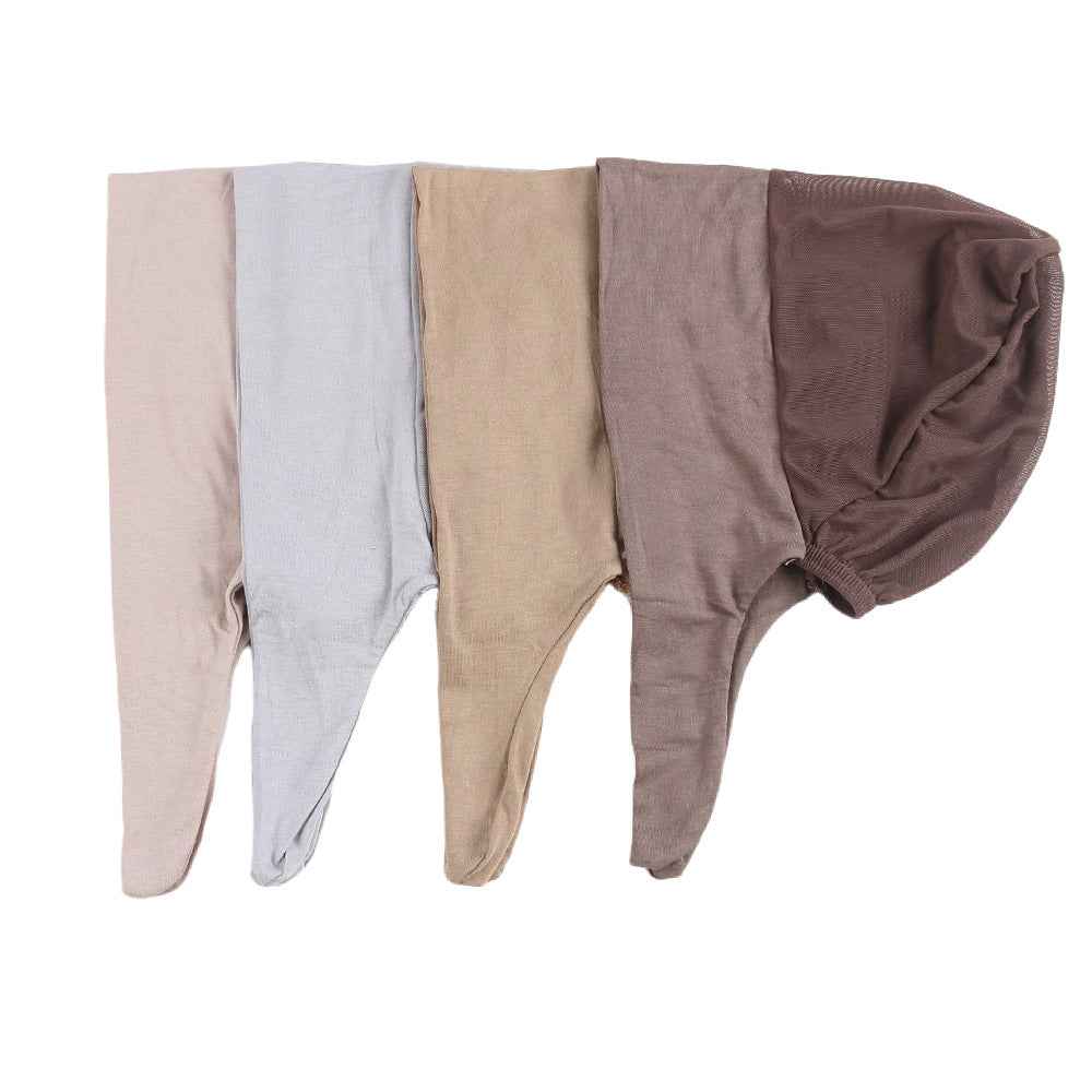 WJ072  Breathable Mesh Mercerized Cotton Hijab Cap