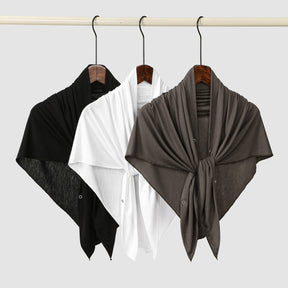 BFL001  Breathable Mercerized Cotton Button Jersey Hijab