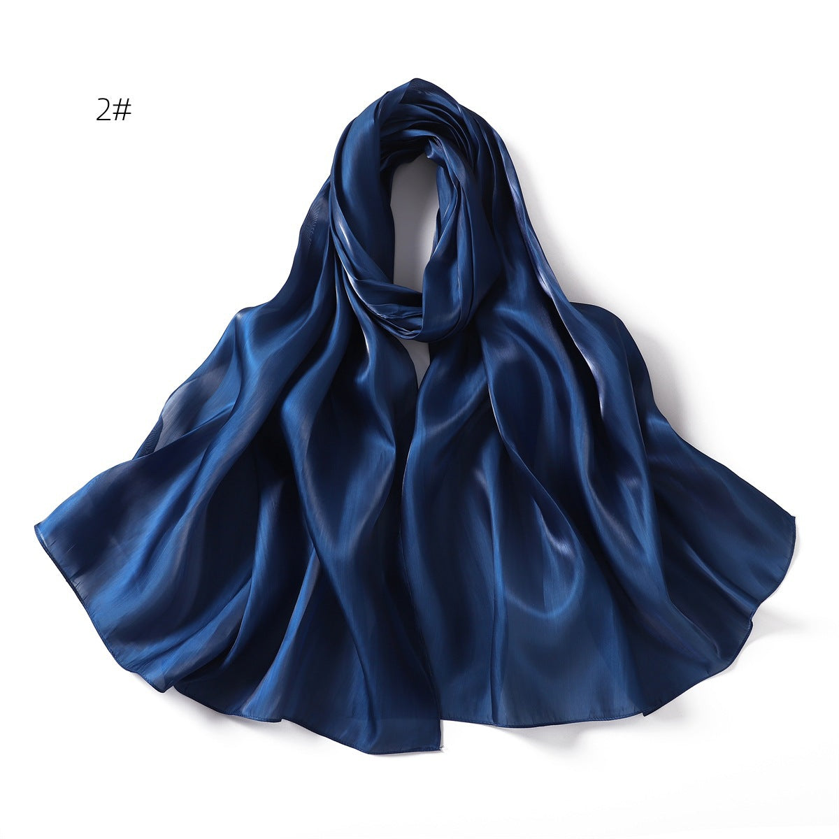 YZ206  Cross-border spring and summer new thin soft shining silk scarf women's Malay Indonesian scarf sunblock cape