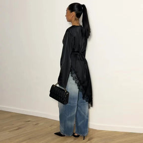 T04  Casual Fashion Slim Fit Abaya Long Dress
