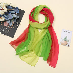 QQ004 georgette gradient color hijab scarf