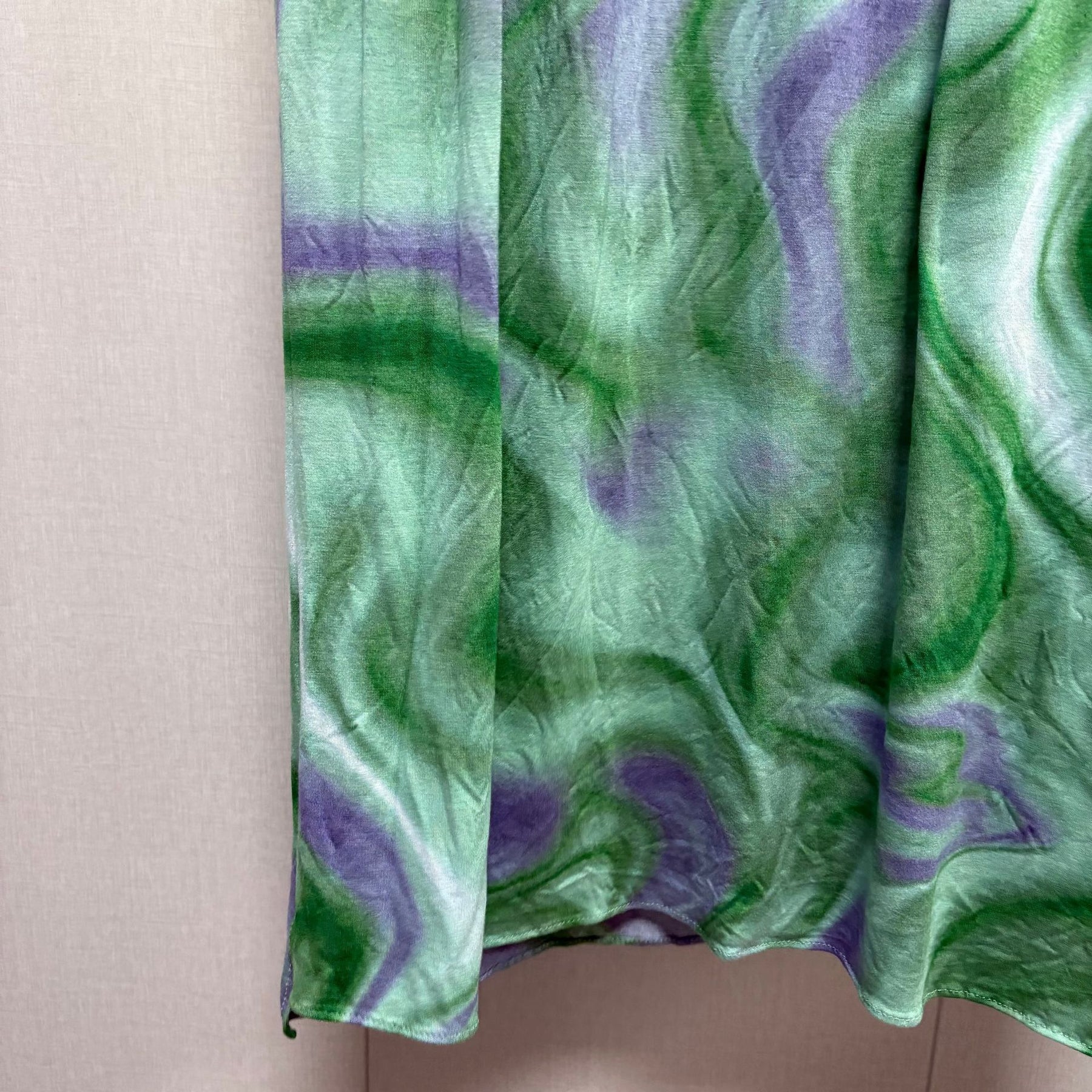 JB099  Mercerized Cotton Double Sided Watercolor Marble Print Long Hijab