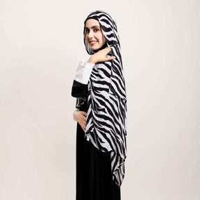 MD1-3 Printed double stitch long scarf soft and breathable hijab pattern collection