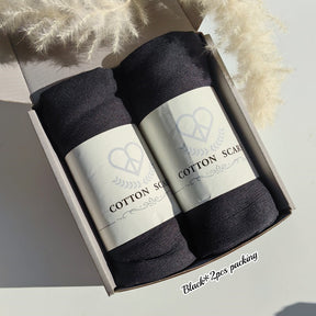 WJA168 Natural Wrinkle Rayon Scarf Solid Color Neck Scarf Cotton Linen Shawl - MinYang Fashion Apparel Accessory Manufacturer