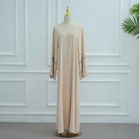 LR1068 Blossom Embroidered Hijab with Matching Abaya