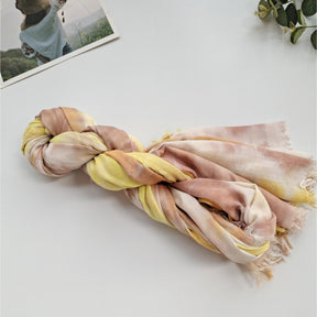 JY-77  Ethnic  style handmade tie-dyed scarf comfortable shawl outside the decorative seaside scarf