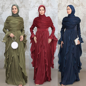 LR1169  Double-layer waist dress – no hijab