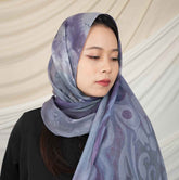 MD019  Modal polyester-cotton tie-dyed Muslim hijab