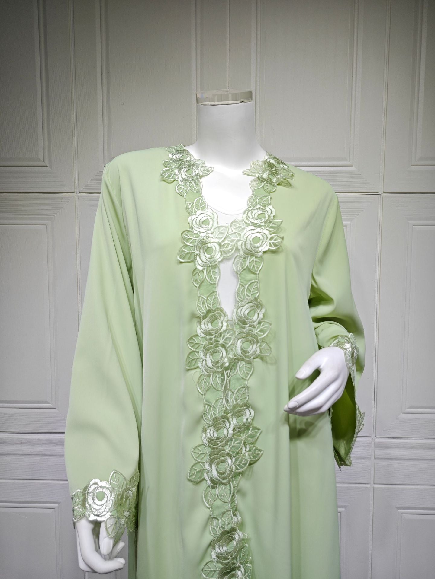 MQ276  Plain Single-Piece Outerwear Patchwork Floral Embroidery Casual Women Clothing