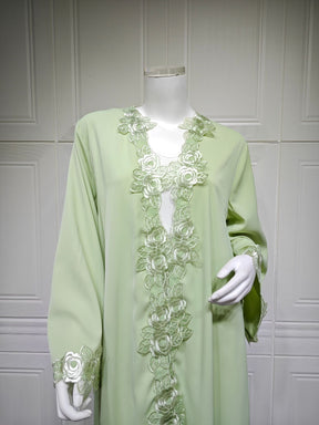 MQ276  Plain Single-Piece Outerwear Patchwork Floral Embroidery Casual Women Clothing