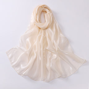 OGS01  Plain Glossy Organza Silky-Look Hijab