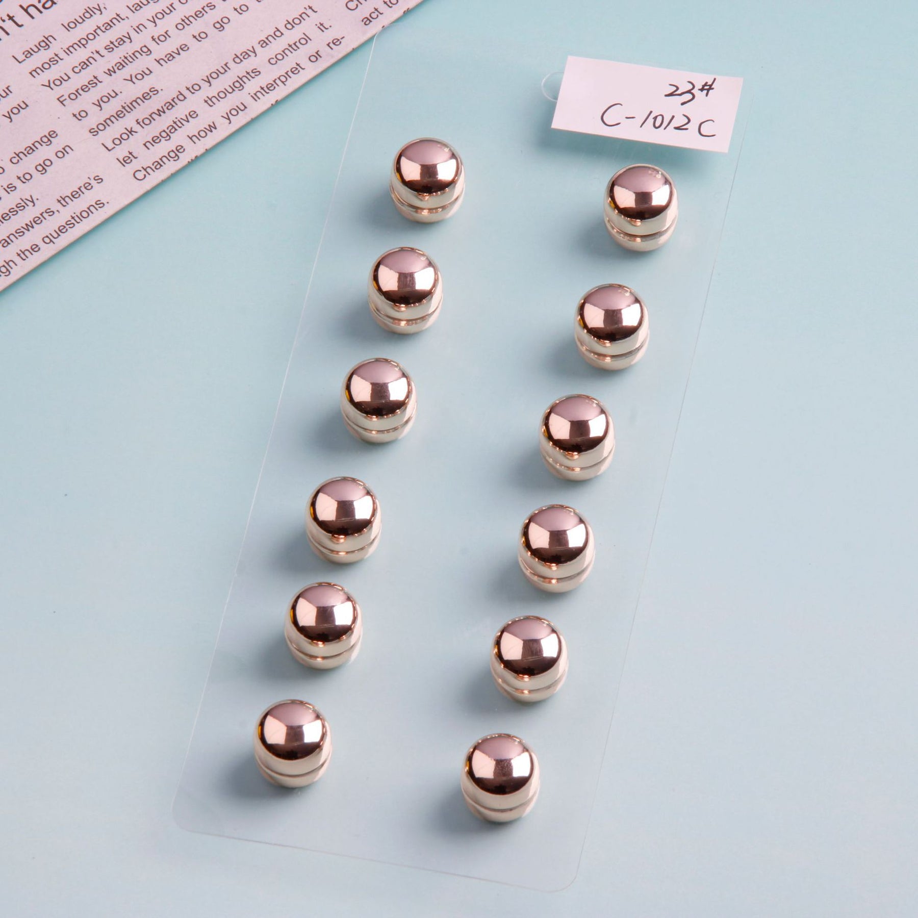 DJ130  Alloy macaron strong magnetic fixing buckle - MOQ:12