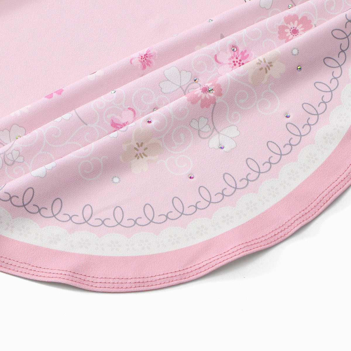 MSL235  Floral Printed Polyester Instant Hijab