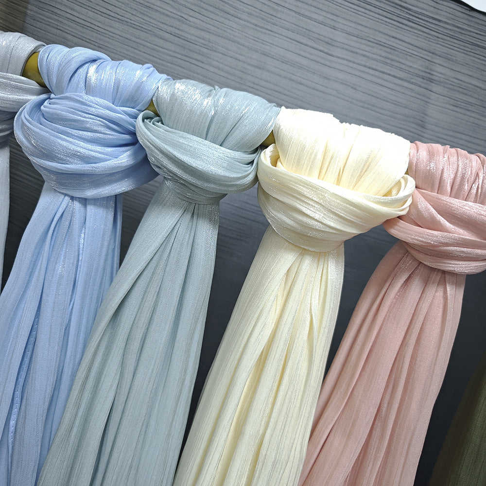 JS005  Island Satin Crepe Long Scarf