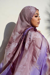 MYS001   Printed silk  hijab