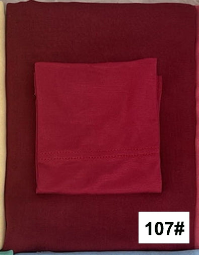 HY006 Gorro de algodón de bambú fino, transpirable, de color sólido