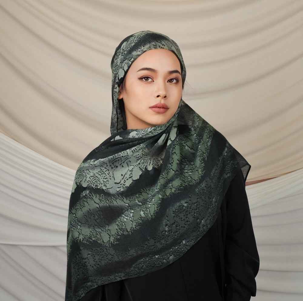 VI006 Modal double-sided penetration tie-dye Muslim hijab