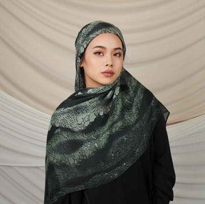 VI006 Modal double-sided penetration tie-dye Muslim hijab