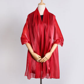 OGS01  Plain Glossy Organza Silky-Look Hijab