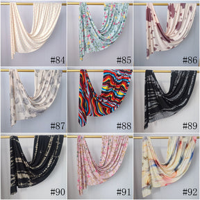 JB021  Printed Mercerized Cotton Jersey Hijab