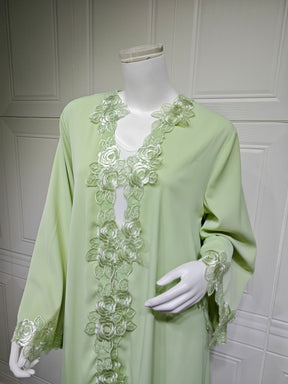 MQ276  Plain Single-Piece Outerwear Patchwork Floral Embroidery Casual Women Clothing