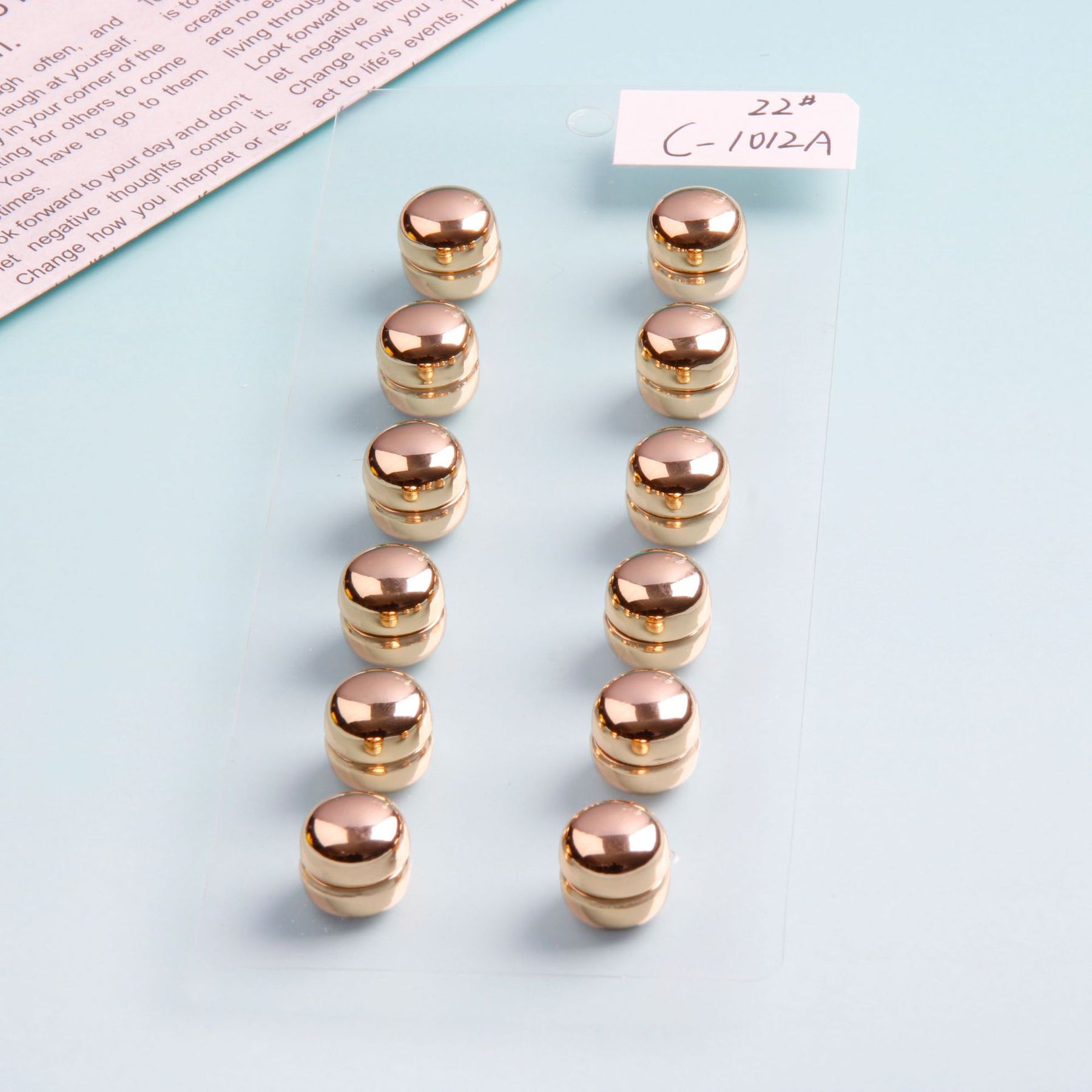 DJ130  Alloy macaron strong magnetic fixing buckle - MOQ:12